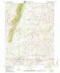 Purcellville Virginia Historical topographic map, 1:24000 scale, 7.5 X 7.5 Minute, Year 1970