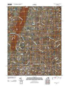 Purcellville Virginia Historical topographic map, 1:24000 scale, 7.5 X 7.5 Minute, Year 2010