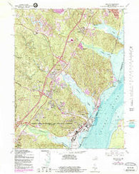 Quantico Virginia Historical topographic map, 1:24000 scale, 7.5 X 7.5 Minute, Year 1966