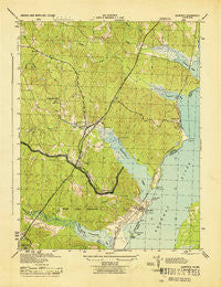 Quantico Virginia Historical topographic map, 1:31680 scale, 7.5 X 7.5 Minute, Year 1944