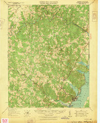 Quantico Virginia Historical topographic map, 1:62500 scale, 15 X 15 Minute, Year 1927