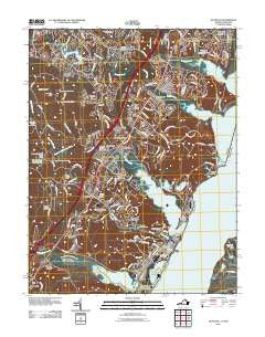 Quantico Virginia Historical topographic map, 1:24000 scale, 7.5 X 7.5 Minute, Year 2011