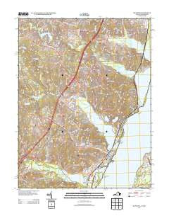 Quantico Virginia Historical topographic map, 1:24000 scale, 7.5 X 7.5 Minute, Year 2013