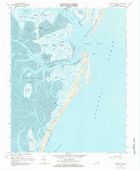 Quinby Inlet Virginia Historical topographic map, 1:24000 scale, 7.5 X 7.5 Minute, Year 1968