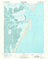 Quinby Inlet Virginia Historical topographic map, 1:24000 scale, 7.5 X 7.5 Minute, Year 1968