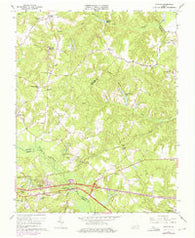 Quinton Virginia Historical topographic map, 1:24000 scale, 7.5 X 7.5 Minute, Year 1965
