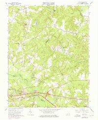 Quinton Virginia Historical topographic map, 1:24000 scale, 7.5 X 7.5 Minute, Year 1965