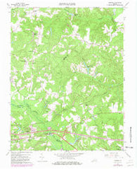 Quinton Virginia Historical topographic map, 1:24000 scale, 7.5 X 7.5 Minute, Year 1965