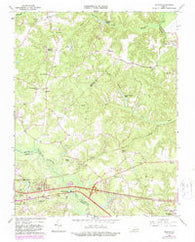Quinton Virginia Historical topographic map, 1:24000 scale, 7.5 X 7.5 Minute, Year 1965