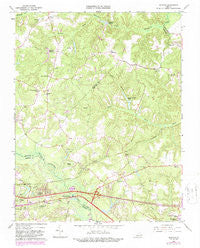 Quinton Virginia Historical topographic map, 1:24000 scale, 7.5 X 7.5 Minute, Year 1965