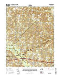 Quinton Virginia Current topographic map, 1:24000 scale, 7.5 X 7.5 Minute, Year 2016