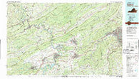Radford Virginia Historical topographic map, 1:100000 scale, 30 X 60 Minute, Year 1982