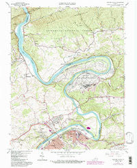 Radford North Virginia Historical topographic map, 1:24000 scale, 7.5 X 7.5 Minute, Year 1965