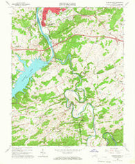 Radford South Virginia Historical topographic map, 1:24000 scale, 7.5 X 7.5 Minute, Year 1965