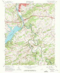 Radford South Virginia Historical topographic map, 1:24000 scale, 7.5 X 7.5 Minute, Year 1965