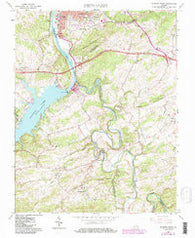 Radford South Virginia Historical topographic map, 1:24000 scale, 7.5 X 7.5 Minute, Year 1965