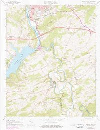 Radford South Virginia Historical topographic map, 1:24000 scale, 7.5 X 7.5 Minute, Year 1965