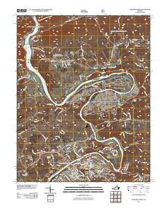 Radford North Virginia Historical topographic map, 1:24000 scale, 7.5 X 7.5 Minute, Year 2011