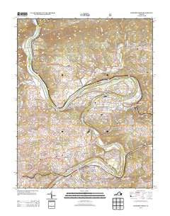 Radford North Virginia Historical topographic map, 1:24000 scale, 7.5 X 7.5 Minute, Year 2013