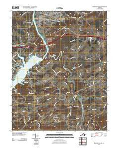 Radford South Virginia Historical topographic map, 1:24000 scale, 7.5 X 7.5 Minute, Year 2011