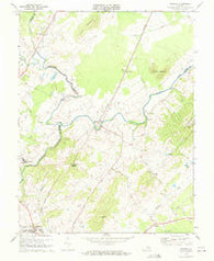 Rapidan Virginia Historical topographic map, 1:24000 scale, 7.5 X 7.5 Minute, Year 1971