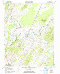 Rapidan Virginia Historical topographic map, 1:24000 scale, 7.5 X 7.5 Minute, Year 1971