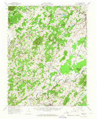 Rapidan Virginia Historical topographic map, 1:62500 scale, 15 X 15 Minute, Year 1961