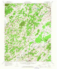 Rapidan Virginia Historical topographic map, 1:62500 scale, 15 X 15 Minute, Year 1961