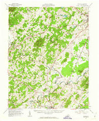 Rapidan Virginia Historical topographic map, 1:62500 scale, 15 X 15 Minute, Year 1961