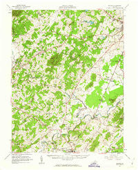 Rapidan Virginia Historical topographic map, 1:62500 scale, 15 X 15 Minute, Year 1961