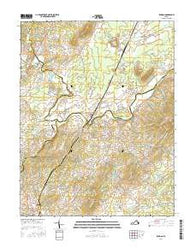 Rapidan Virginia Current topographic map, 1:24000 scale, 7.5 X 7.5 Minute, Year 2016