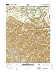 Rappahannock Academy Virginia Current topographic map, 1:24000 scale, 7.5 X 7.5 Minute, Year 2016