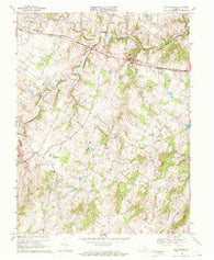 Rectortown Virginia Historical topographic map, 1:24000 scale, 7.5 X 7.5 Minute, Year 1970