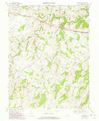 Rectortown Virginia Historical topographic map, 1:24000 scale, 7.5 X 7.5 Minute, Year 1970