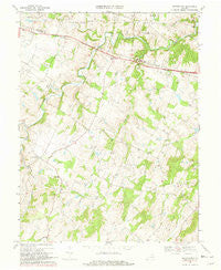 Rectortown Virginia Historical topographic map, 1:24000 scale, 7.5 X 7.5 Minute, Year 1970
