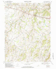 Rectortown Virginia Historical topographic map, 1:24000 scale, 7.5 X 7.5 Minute, Year 1970