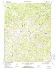 Red House Virginia Historical topographic map, 1:24000 scale, 7.5 X 7.5 Minute, Year 1968
