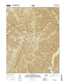 Red House Virginia Current topographic map, 1:24000 scale, 7.5 X 7.5 Minute, Year 2016