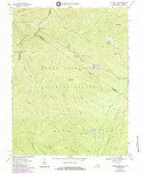 Reddish Knob Virginia Historical topographic map, 1:24000 scale, 7.5 X 7.5 Minute, Year 1967
