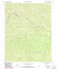 Reddish Knob Virginia Historical topographic map, 1:24000 scale, 7.5 X 7.5 Minute, Year 1967