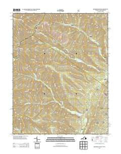 Reddish Knob Virginia Historical topographic map, 1:24000 scale, 7.5 X 7.5 Minute, Year 2013