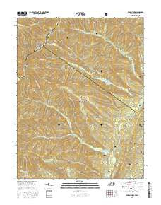 Reddish Knob Virginia Current topographic map, 1:24000 scale, 7.5 X 7.5 Minute, Year 2016