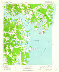 Reedville Virginia Historical topographic map, 1:24000 scale, 7.5 X 7.5 Minute, Year 1944