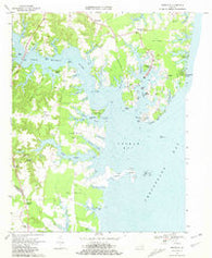Reedville Virginia Historical topographic map, 1:24000 scale, 7.5 X 7.5 Minute, Year 1968