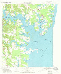 Reedville Virginia Historical topographic map, 1:24000 scale, 7.5 X 7.5 Minute, Year 1968