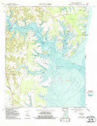 Reedville Virginia Historical topographic map, 1:24000 scale, 7.5 X 7.5 Minute, Year 1968
