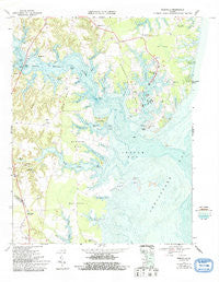 Reedville Virginia Historical topographic map, 1:24000 scale, 7.5 X 7.5 Minute, Year 1968