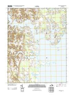 Reedville Virginia Historical topographic map, 1:24000 scale, 7.5 X 7.5 Minute, Year 2013