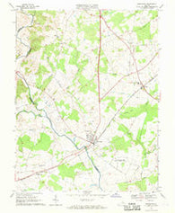 Remington Virginia Historical topographic map, 1:24000 scale, 7.5 X 7.5 Minute, Year 1966