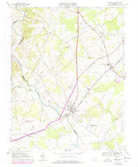 Remington Virginia Historical topographic map, 1:24000 scale, 7.5 X 7.5 Minute, Year 1966